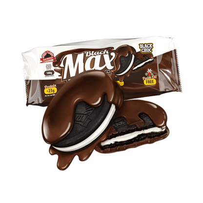 Black Max Protein Cookies (KANN BEI HEISSEN TEMPERATUREN BEI DER LIEFERUNG SCHMELZEN)
