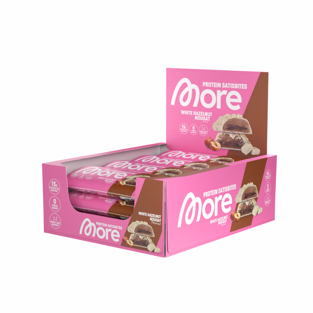 More Protein Satisbites (12er Pack) (KANN BEI HEISSEN TEMPERATUREN BEI DER LIEFERUNG SCHMELZEN)