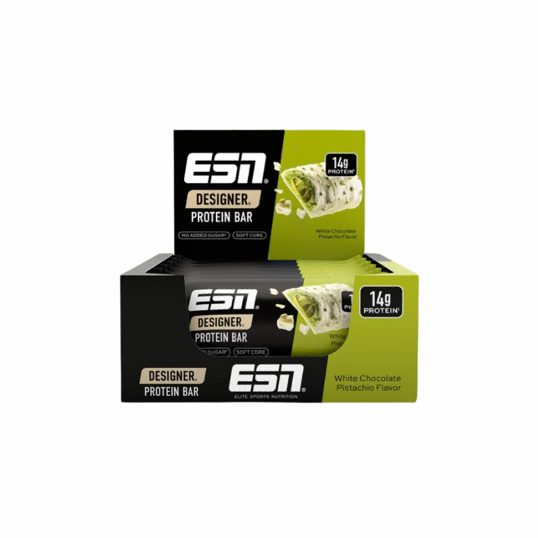ESN Designer Bar Premium Box, 12 Riegel (45g) (KANN BEI HEISSEN TEMPERATUREN BEI DER LIEFERUNG SCHMELZEN)