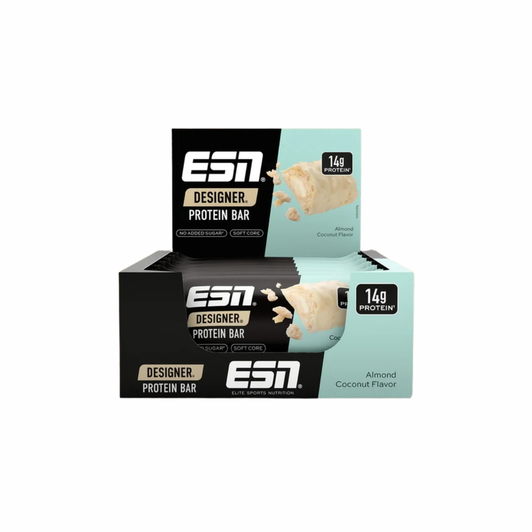 ESN Designer Bar Premium Box, 12 Riegel (45g) (KANN BEI HEISSEN TEMPERATUREN BEI DER LIEFERUNG SCHMELZEN)