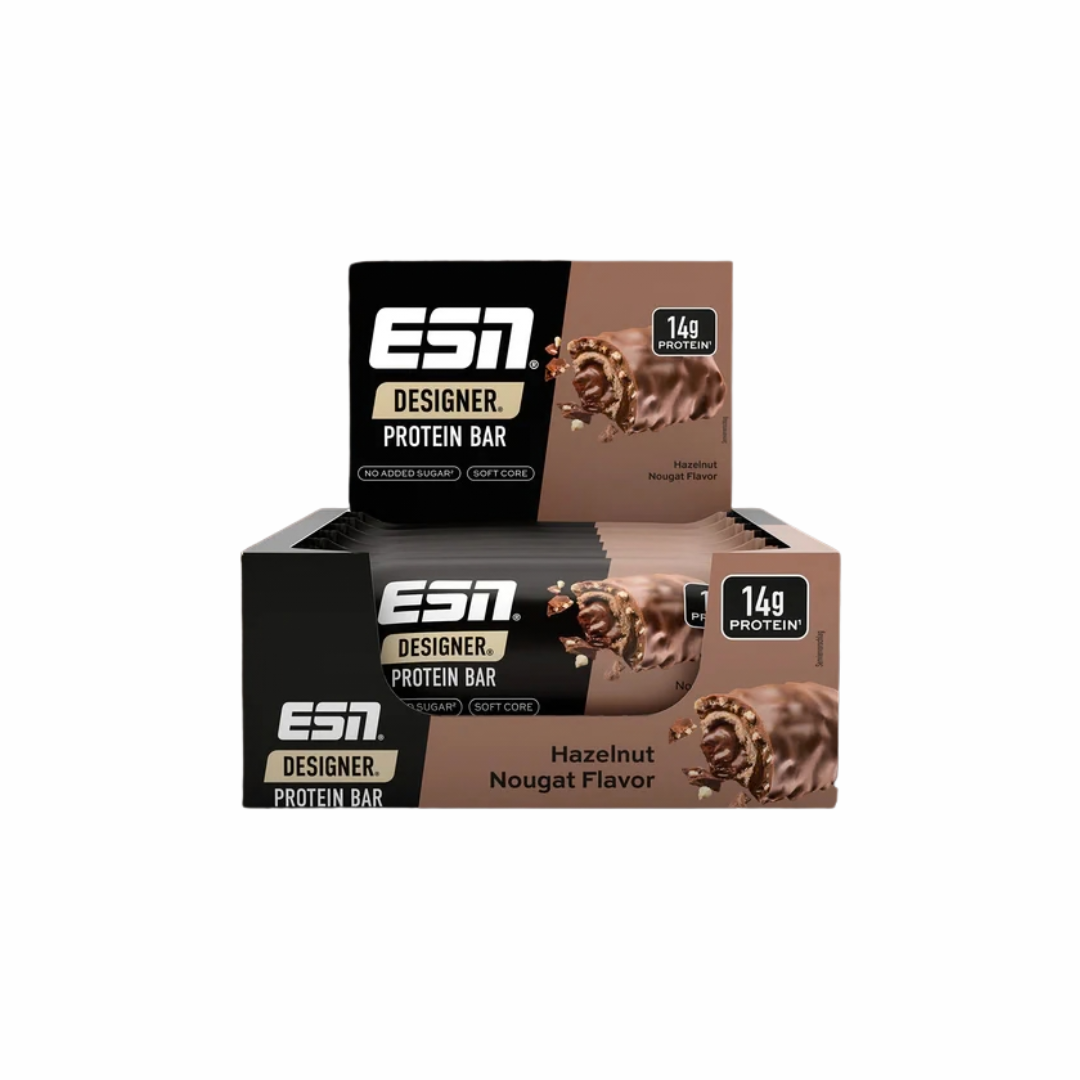 ESN Designer Bar Premium Box, 12 Riegel (45g) (KANN BEI HEISSEN TEMPERATUREN BEI DER LIEFERUNG SCHMELZEN)