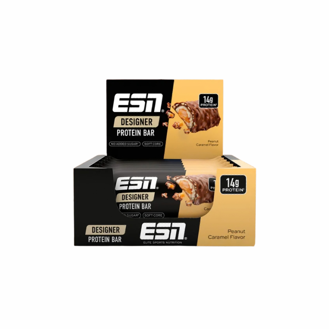 ESN Designer Bar Premium Box, 12 Riegel (45g) (KANN BEI HEISSEN TEMPERATUREN BEI DER LIEFERUNG SCHMELZEN)